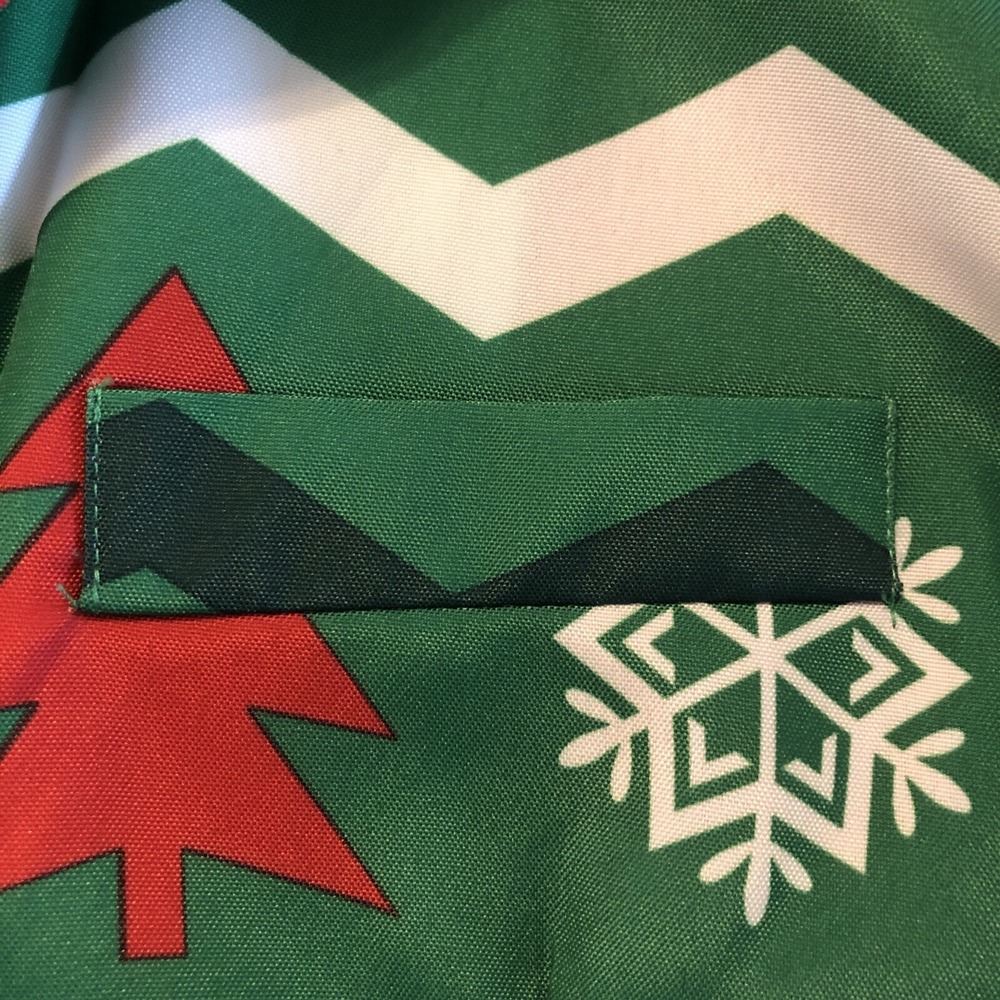 Ugly Christmas Blazer Suit Jacket Trees Snowflakes Green Red White Mens Small - Picture 11 of 15